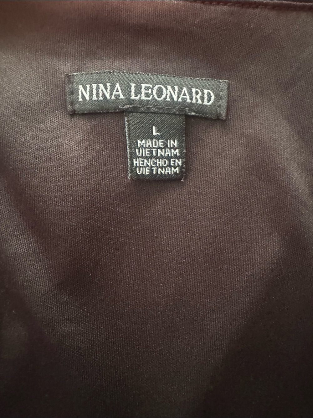 Nina Leonard Women's Floral sleeveless V Neck dress Sz L - Picture 3 of 3